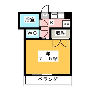 1Kの間取り画像