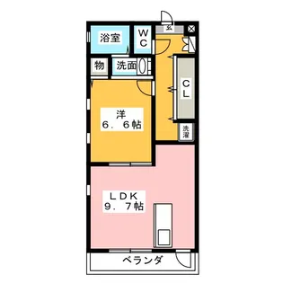 アドミール名西【3階】の間取り