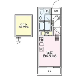 RS 参番館【2階】の間取り