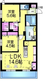 アレーズKASHIWANOHA【1階】の間取り