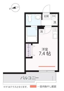 ハーミットクラブハウス蒔田II(仮)【1階】の間取り