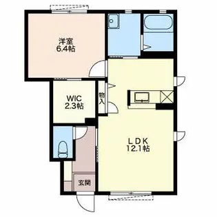 グリーンハイツ【1階】の間取り