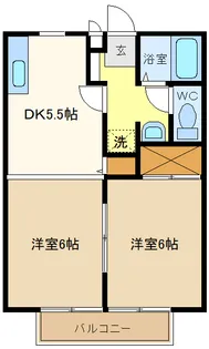 サンヴェールII【1階】の間取り