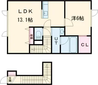 PUMPKIN TOKUDA B【2階】の間取り