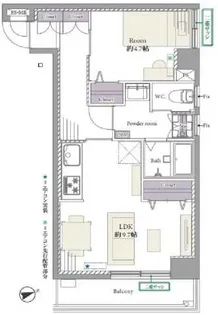 ライオンズマンション飯田橋【4階】の間取り