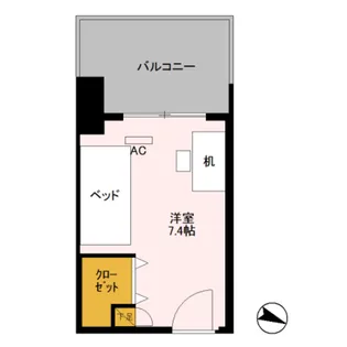 ロイヤルパークスER万代 Share万代【2階】の間取り