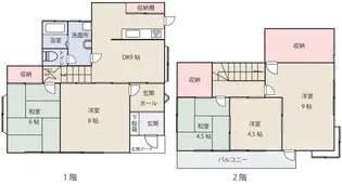岡山県瀬戸内市長船町土師【一戸建】の間取り