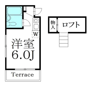 ラッキープラザ中野【1階】の間取り
