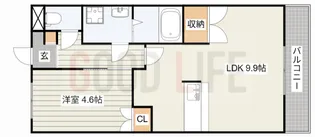 兵庫県丹波篠山市網掛【アパート】の間取り