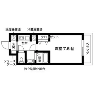 1Kの間取り画像