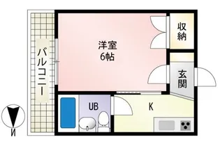 東雲ハイツ【1階】の間取り