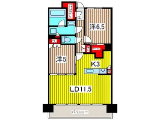 埼玉県川口市並木2【マンション】の間取り