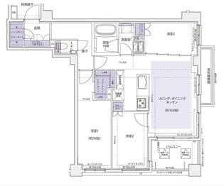 神奈川県横浜市西区紅葉ケ丘【マンション】の間取り