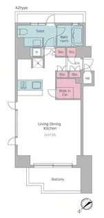 レジディア品川【9階】の間取り