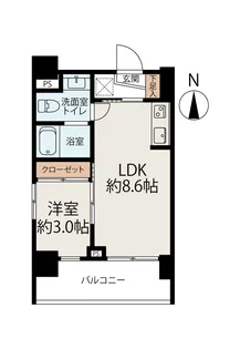 ブライト亀戸天神【4階】の間取り