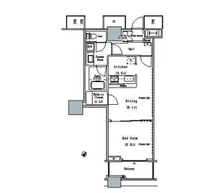 THE TOKYO TOWERS MIDTOWER【22階】の間取り