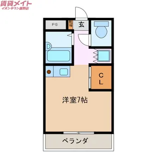 ラフレシール山城【4階】の間取り