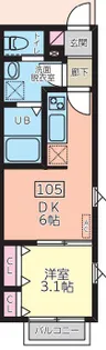 ルミナ旭ヶ丘【1階】の間取り