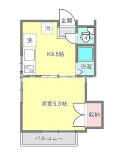 サンライズハイツ【2階】の間取り