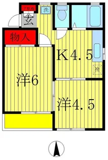 パステル・エステート【2階】の間取り