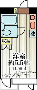 1Rの間取り画像