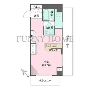 東京都目黒区中目黒4【マンション】の間取り