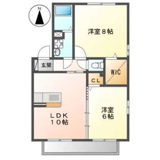 ロイヤルタウン A棟【2階】の間取り