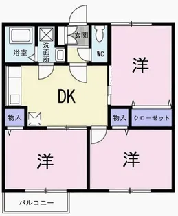 エスポワールドミールA【2階】の間取り