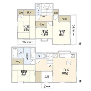 埼玉県富士見市渡戸2【一戸建】の間取り