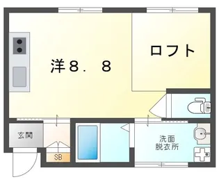 キャルムコート交野【2階】の間取り