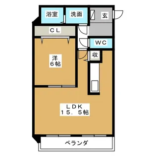 シティリバー・フォレスト【3階】の間取り