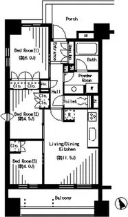 パークアクシス大塚【12階】の間取り