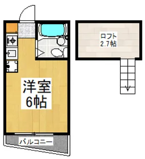 小平MIハイツ【3階】の間取り