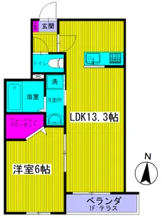 ツインヴィラ浦和B棟【3階】の間取り