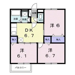 ライフハウス【2階】の間取り