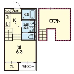 ステラ光の森south【2階】の間取り