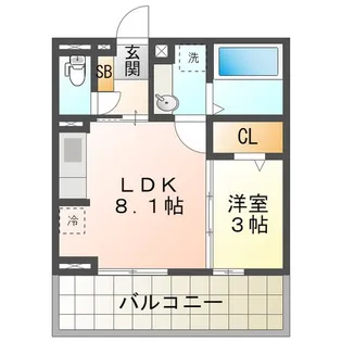 タウンコートIII【3階】の間取り