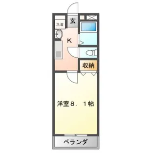 ディアレスト【2階】の間取り