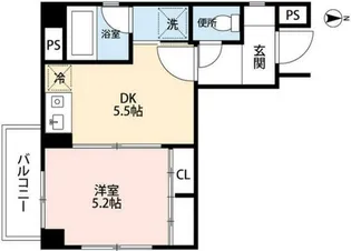 千草【4階】の間取り