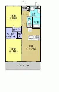熊本県熊本市東区御領1【マンション】の間取り