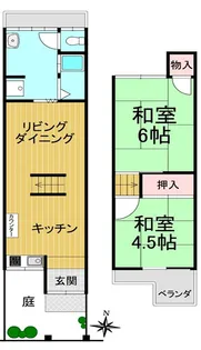 大阪府門真市島頭3【一戸建】の間取り