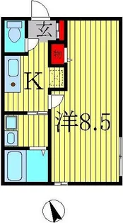 カーザレフィナーダIII【1階】の間取り