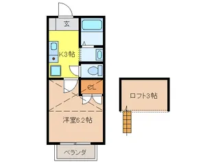 パルテネール北及 S【1階】の間取り