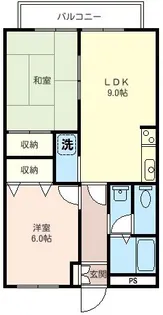 クレールリュー【2階】の間取り
