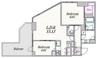 BrilliaTower池袋West【4階】の間取り