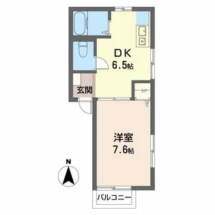 エスポワールIII【1階】の間取り