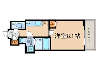 レオンコンフォート難波サウスゲート【5階】の間取り