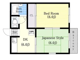 兵庫県明石市二見町西二見【アパート】の間取り