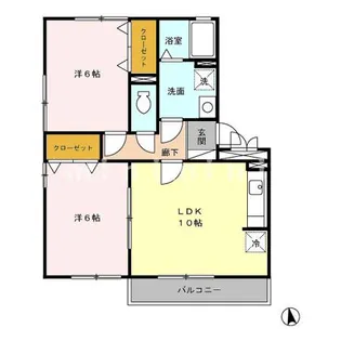 熊本県熊本市南区馬渡1【アパート】の間取り