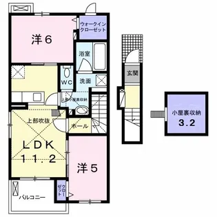 アーバン クレスト 奏【2階】の間取り